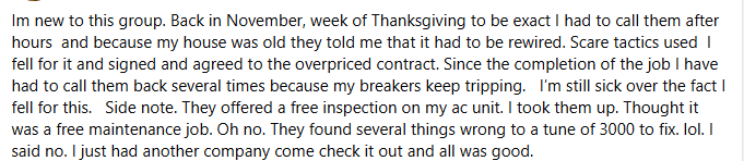 Scare tactics — documentation on file