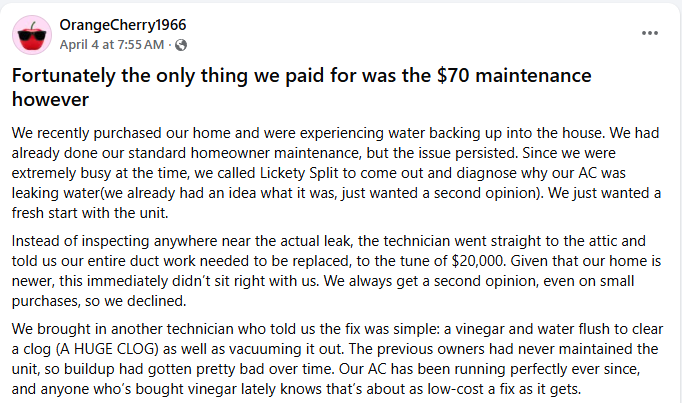 Bad reviews 1 — documentation on file