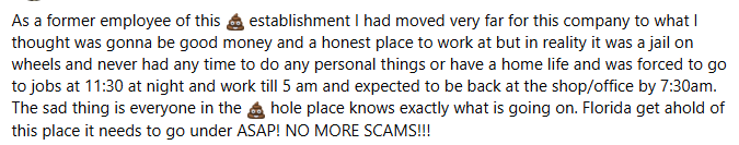 Ex-employee review 2 — documentation on file